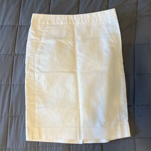 The Limited White Knee-length Pencil Skirt